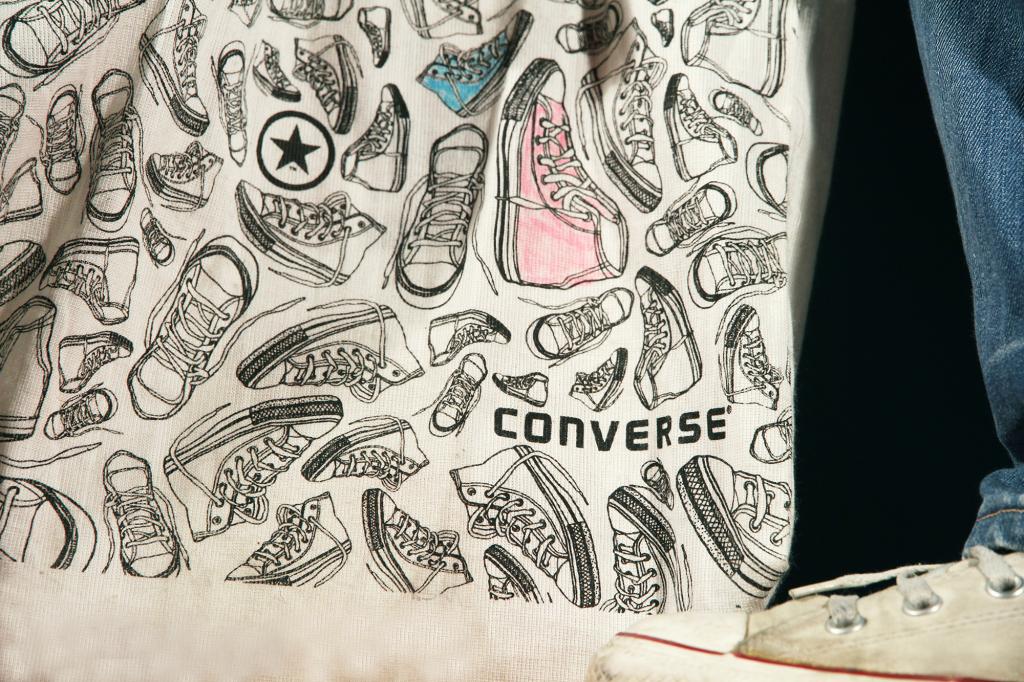 An illustration design for Converse POS Shopping Bag